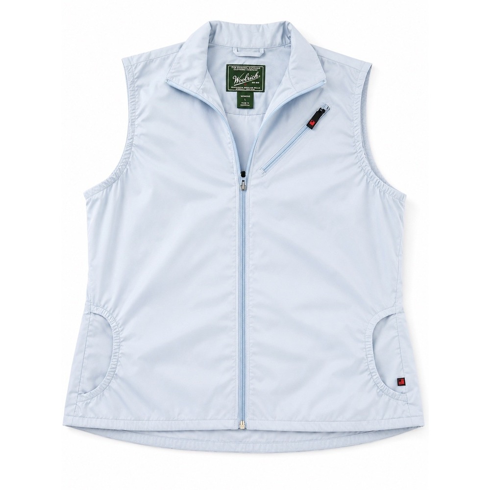 Woolrich Women's Lightweight Zip Front Vest Light Blue Size Large Outdoor Casual - Picture 1 of 7